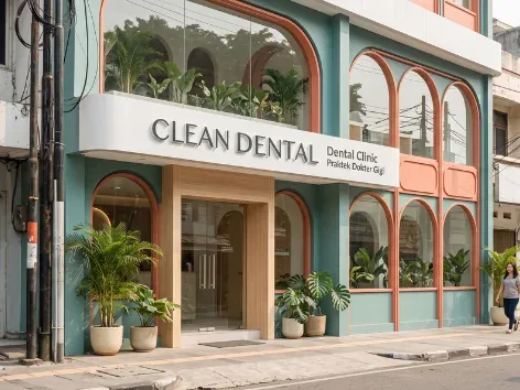 Peta area layanan Clean Dental